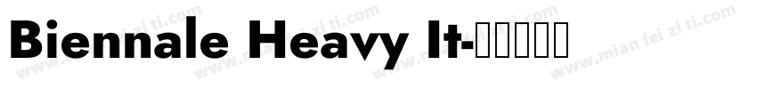Biennale Heavy It字体转换